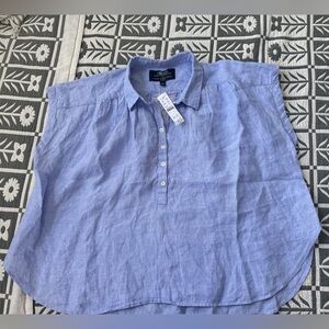 J. Crew New Capitaine shirt in Baird McNutt Irish linen